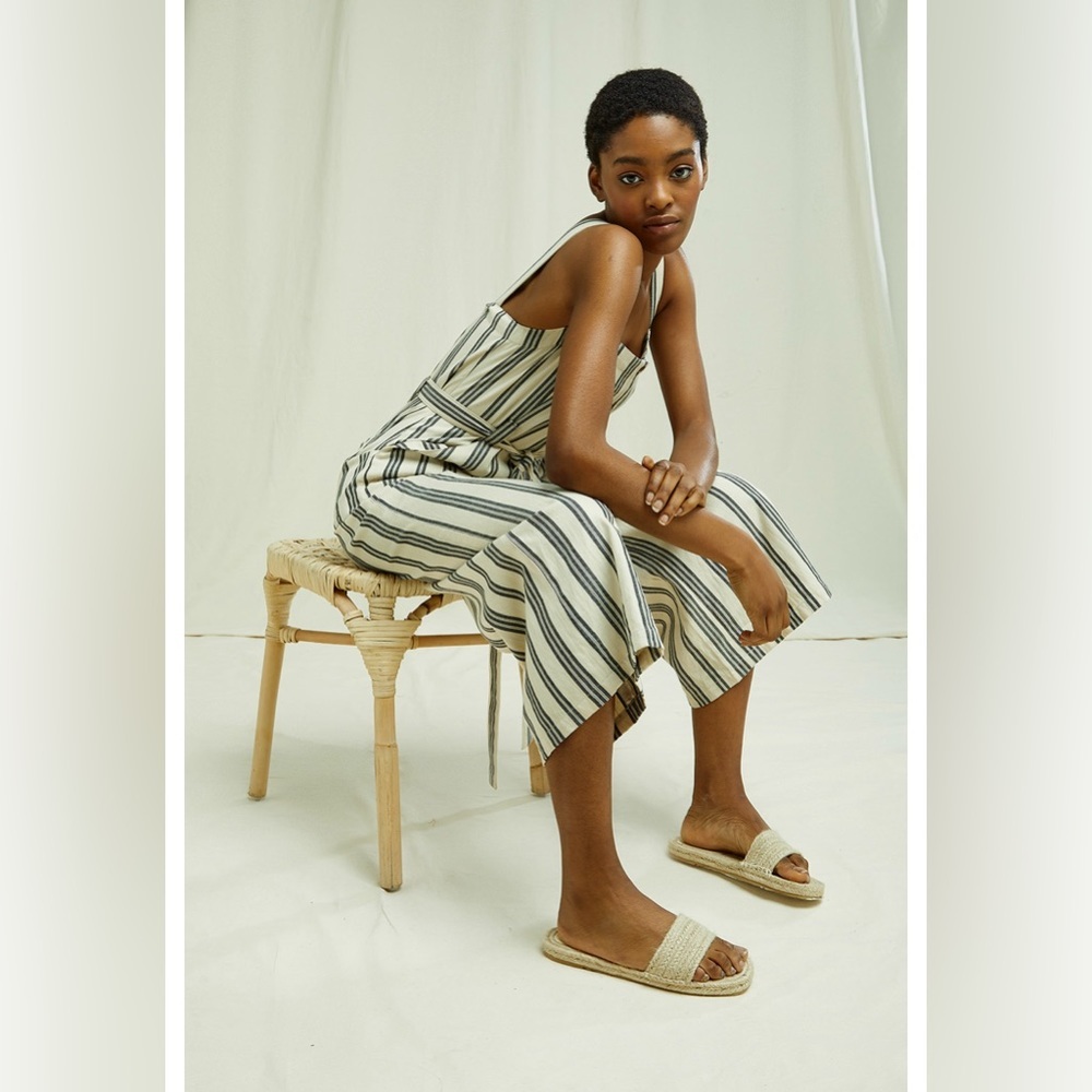 People Tree Rena Stripe Jumpsuit - Picture 5 of 13